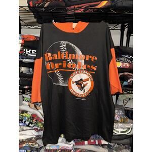 Vintage 1991 MLB Baltimore Orioles Hooded Shirt Size Large